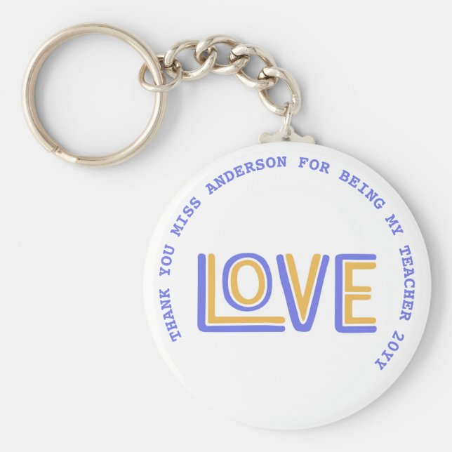 Chaveiro Professora cita preciosa aposentadoria despedida (Frente)