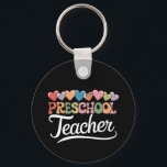 Chaveiro Professora Da Pré-Escola No Primeiro Dia, Engraçad<br><div class="desc">Professora Da Pré-Escola No Primeiro Dia,  Engraçado De Volta À Escola</div>