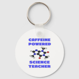 Chaveiro Professora de Ciência Powered Caffeine