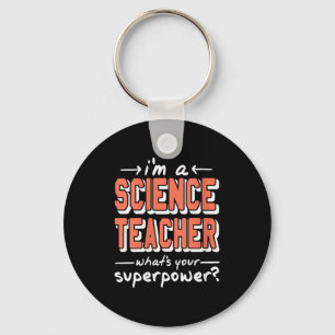 Chaveiro Professora de Ciências Feminina Superwer Divertida