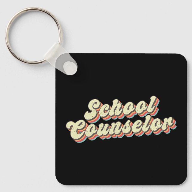 Chaveiro Professora de Conselheiros da Escola Retro (Frente)