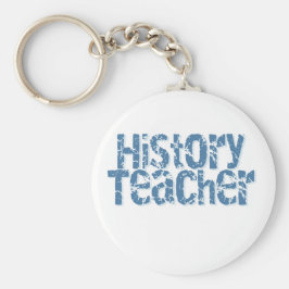 Chaveiro Professora de História Azul-Distante