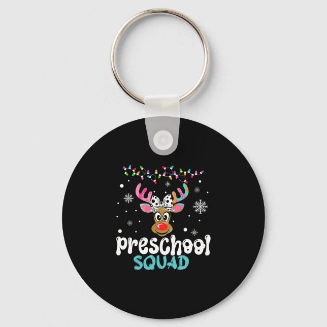 Chaveiro professora de pré-escola natal turma de pré-escola (Frente)