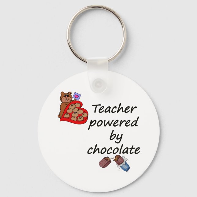 Chaveiro Professora movida a chocolate (Frente)