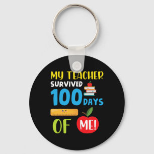 Chaveiro Professora Sobreviveu A 100 Dias De Mim Divertido