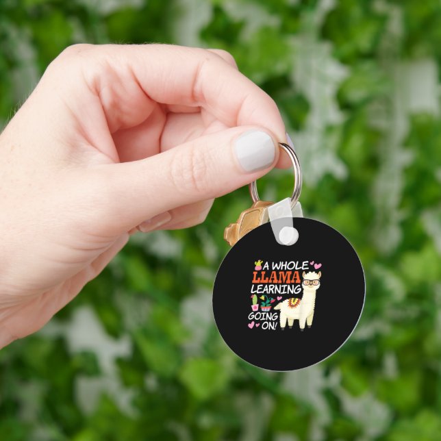 Chaveiro Professores de Aprendizado Llama Alpaca Amantes (Mão)