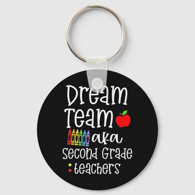 Chaveiro Professores do time de sonho do 2º ano na escola (Frente)