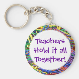 Chaveiro Professores seguram os clipes de papel juntos