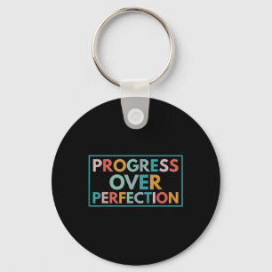 Chaveiro Progresso Motivacional Em Relação À Perfeição De V