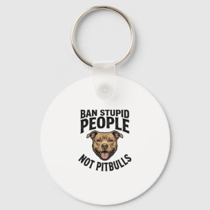 Chaveiro Proibir Pessoas Estúpidas Não Pitbulls Design de C
