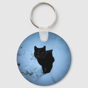 Chaveiro Projector do gato preto