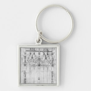 Chaveiro Projete para a catedral, elevação do oeste