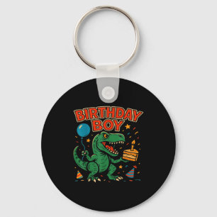 Chaveiro Projeto de celebração de dinossauro de aniversário
