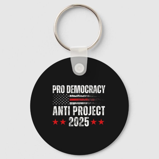 Chaveiro Projeto Democracy Anti Project 2025 Stop Project 2 (Frente)
