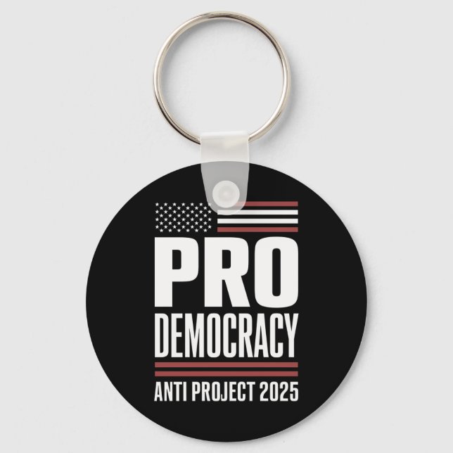 Chaveiro Projeto Pro Democracy Anti 2025 Trump 2025 (Frente)