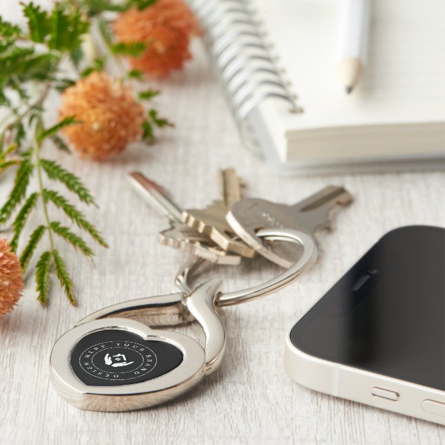 Chaveiro Promocional de texto e logotipo personalizado mini (Lateral)