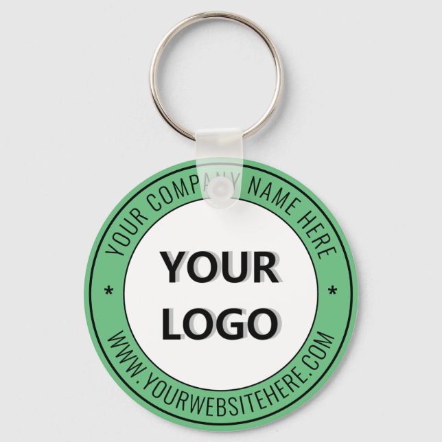 Chaveiro Promocional de texto e logotipo personalizados (Frente)
