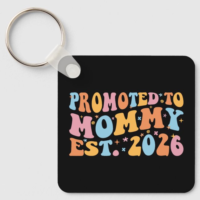 Chaveiro Promovida a Mamãe Est. 2026 III (Frente)