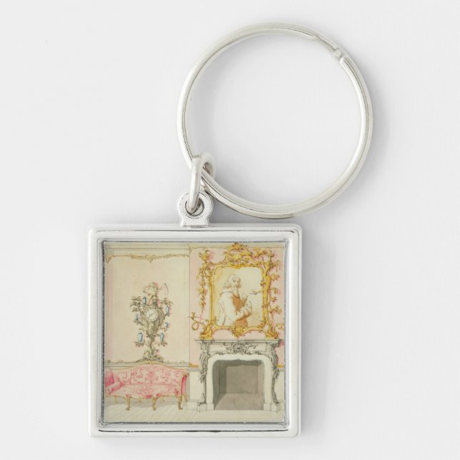 Chaveiro Proposta para um interior da sala de estar, (Frente)
