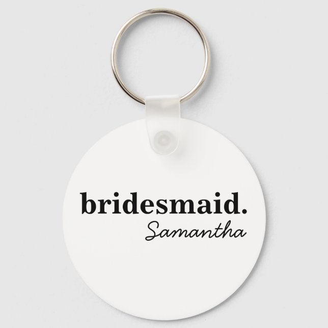 Chaveiro Proposta Personalizada de Bridal Moderna (Frente)