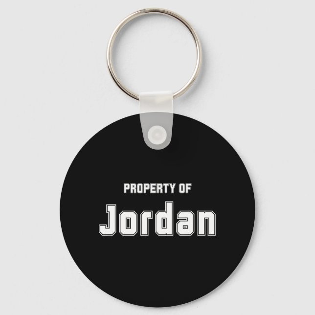 Chaveiro Propriedade Da Bachelorette Funny Jordan Gifts Par (Frente)