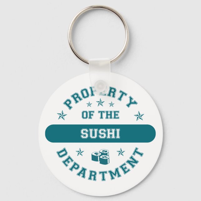 Chaveiro Propriedade do Departamento de Sushi (Frente)