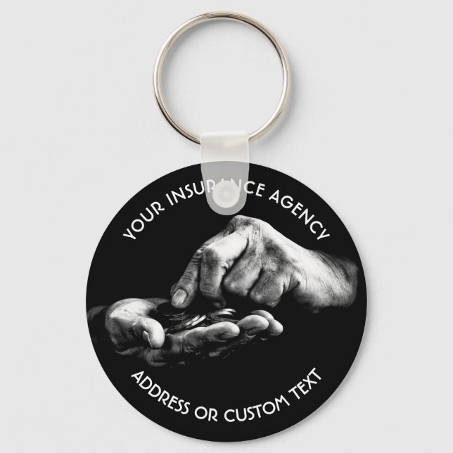 Chaveiro Proprietário Da Agência De Seguros Ou Agente Da Co (Frente)