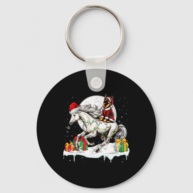 Chaveiro Proprietário de Natal de Cavalo Andando de German  (Frente)