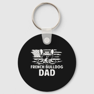 Chaveiro Proprietário do Cão-Presente do Pai Bulldog French