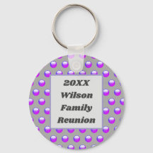 Proteção da Bolinhas Roxa Vibrante da Reunião Fami