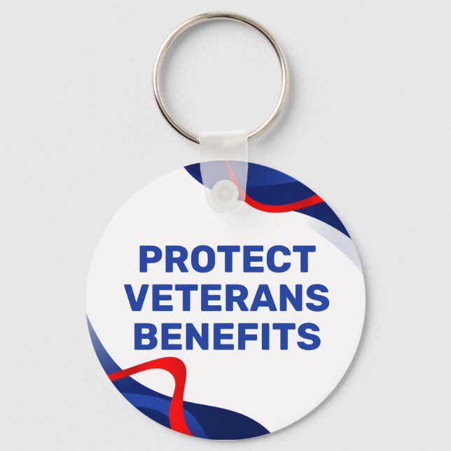 Chaveiro Protect Veterans Benefits Political (Frente)