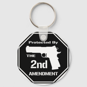 Chaveiro Protected By The Second Amendment (Black).png