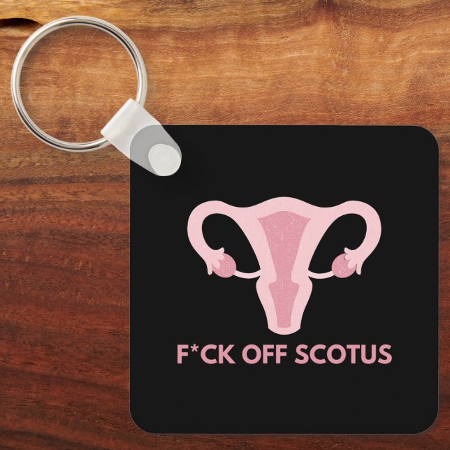 Chaveiro Protesto de Interdição do Aborto SCOTUS (Frente)