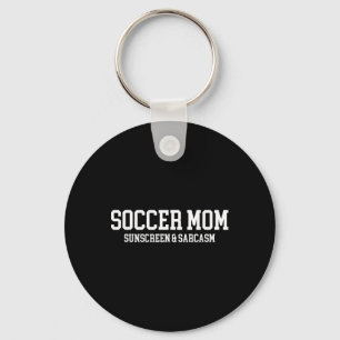 Chaveiro Protetor Solar de Mãe de Futebol e Sarcasmo