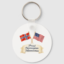 Chaveiro Proud Norwegian Minnesotan Heritage Keychain