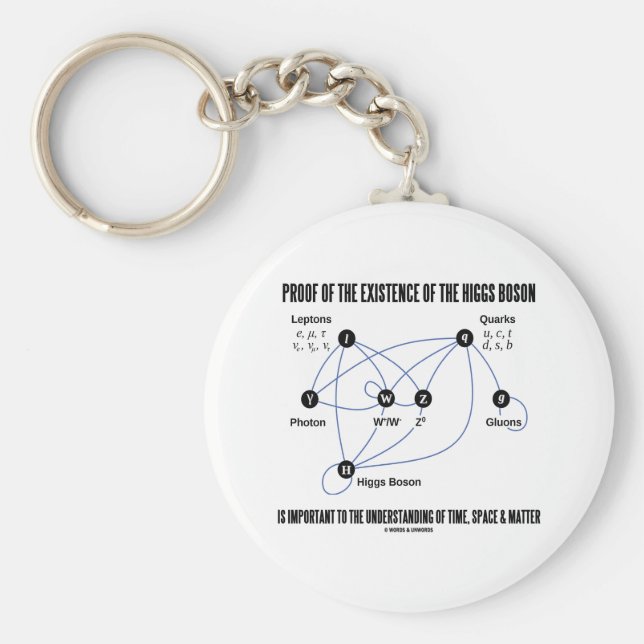 Chaveiro Prova Da Existência Da Bóson Higgs (Frente)