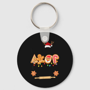 Chaveiro Provador de Biscoito de Natal Equipe de Confeitari