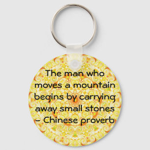 Chaveiro Proverbo chinês inspirador