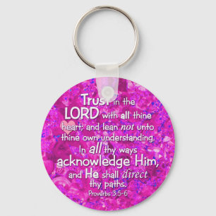 Chaveiro Proverbs 3:5-6 KJV Trust in the Lord