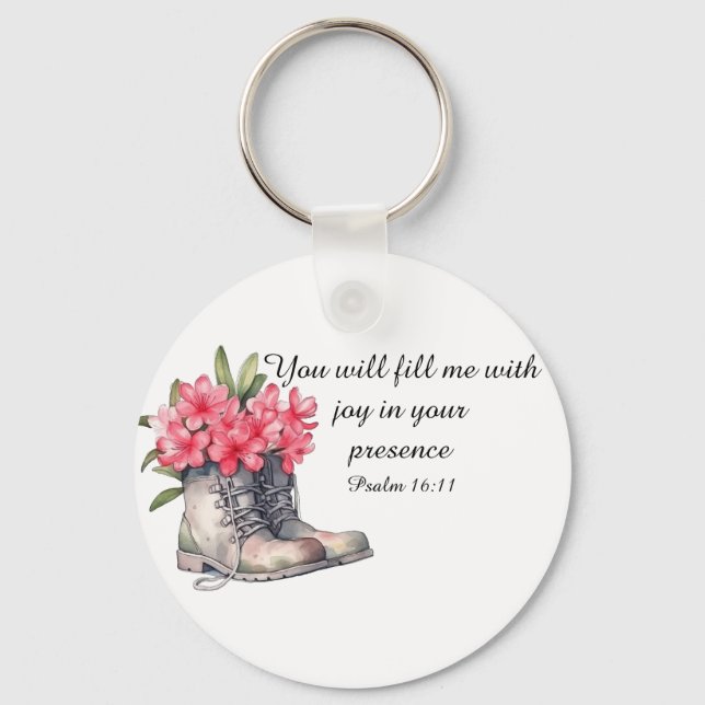 Chaveiro Psalm 16:11 Keychain (Frente)