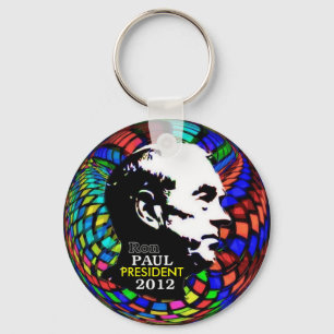 Chaveiro psicadélico de Ron Paul