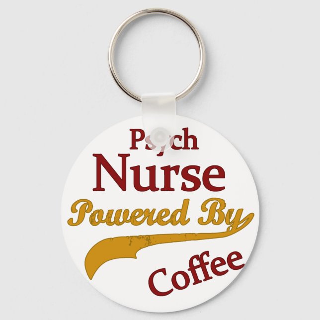 Chaveiro Psych Norse Alimentado Por Café (Frente)