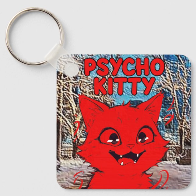 CHAVEIRO PSYCHO KITTY (Frente)