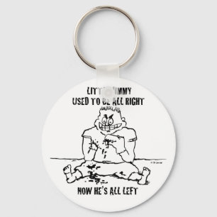 Chaveiro Psycho Puppet Kid não está bem