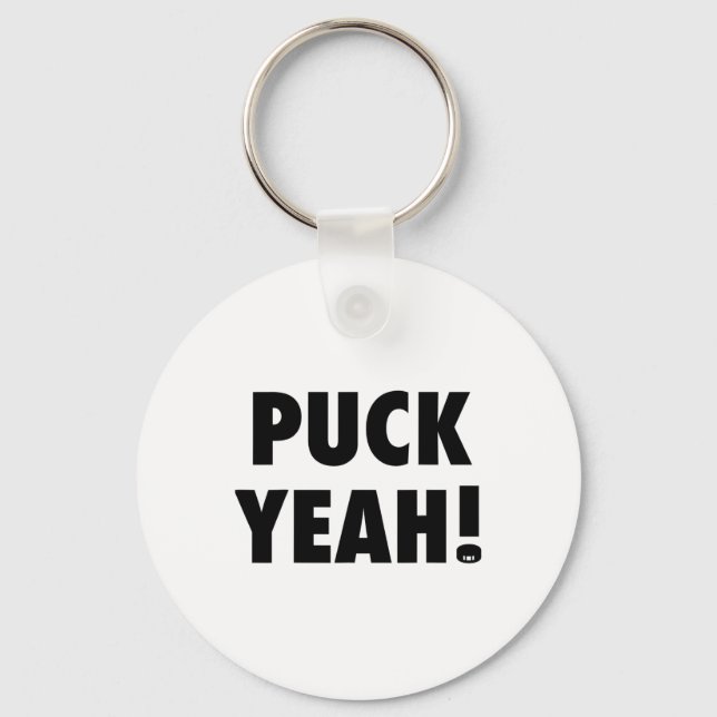 Chaveiro Puck Sim! T Hockey S Para Ventiladores (Frente)