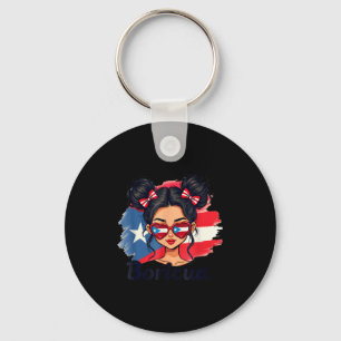 Chaveiro Puerto Rico Herança Hispânica Coque Desgrenhado Po