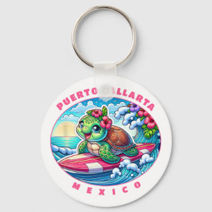 Chaveiro Puerto Vallarta México Garotas Surfando Tartarugas
