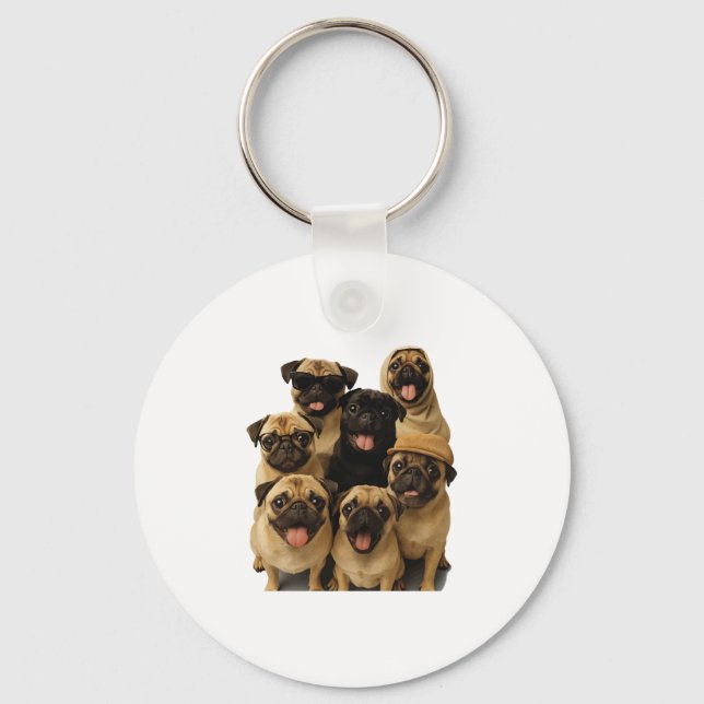 Chaveiro Pug (Frente)