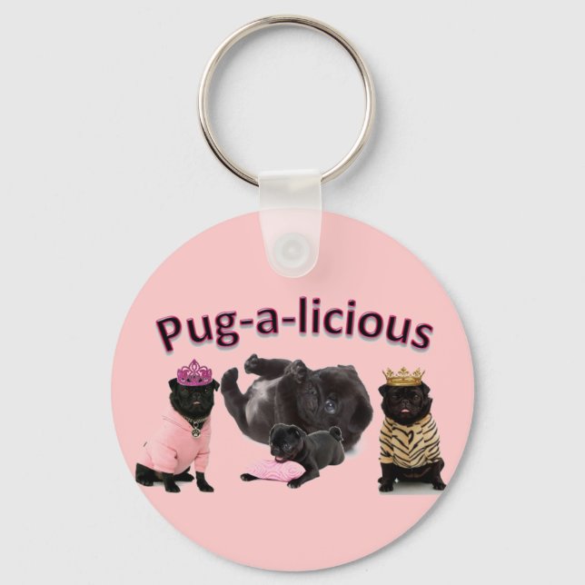 Chaveiro Pug-A-Licious (Frente)