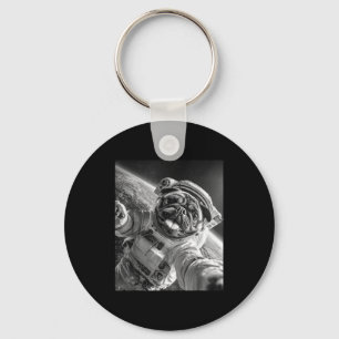 Chaveiro Pug Astronauta Espacial Engraçado e Legal Selfie C